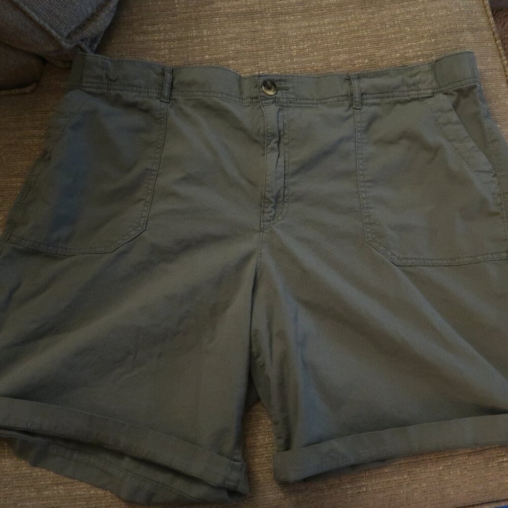 Plus Size Utility Bermuda Shorts